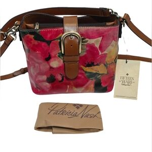 Patricia Nash Irving Spring Multi Collection Leather Crossbody/Shoulder Bag  NWT